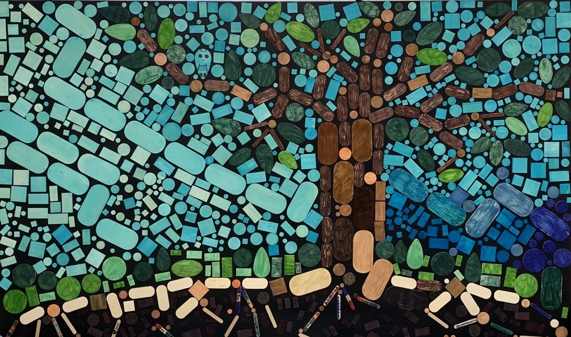 Mosaic of tree